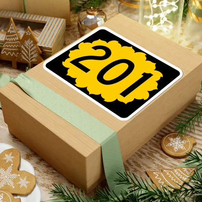 K-201 (Kansas) (Road Sign) STICKER Vinyl Kiss-Cut Decal - The Sticker Space