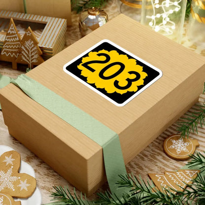 K-203 (Kansas) (Road Sign) STICKER Vinyl Kiss-Cut Decal - The Sticker Space