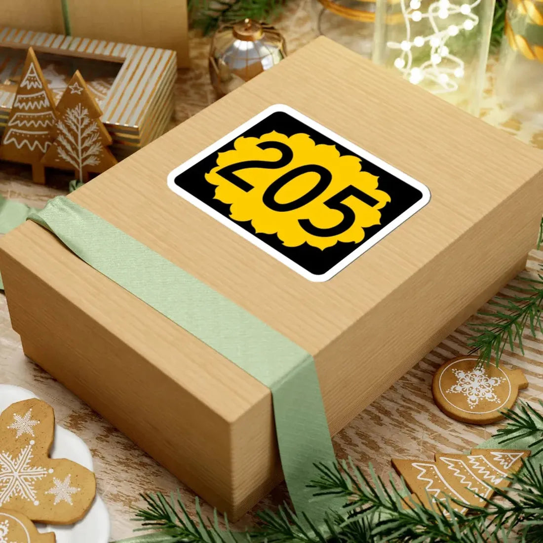 K-205 (Kansas) (Road Sign) STICKER Vinyl Kiss-Cut Decal - The Sticker Space