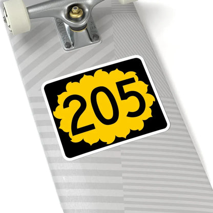 K-205 (Kansas) (Road Sign) STICKER Vinyl Kiss-Cut Decal - The Sticker Space