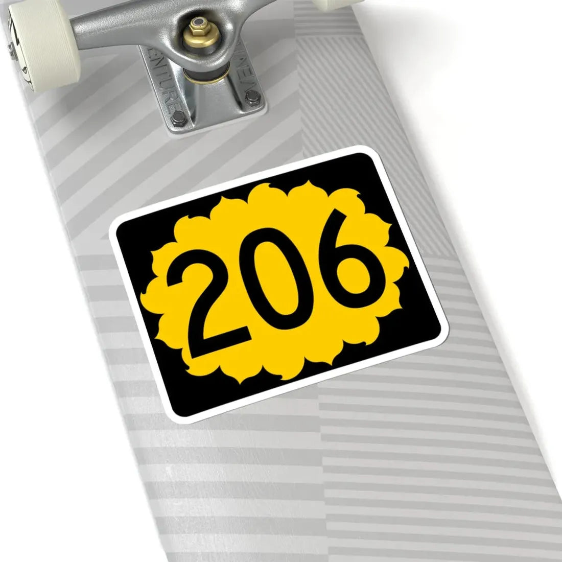 K-206 (Kansas) (Road Sign) STICKER Vinyl Kiss-Cut Decal - The Sticker Space