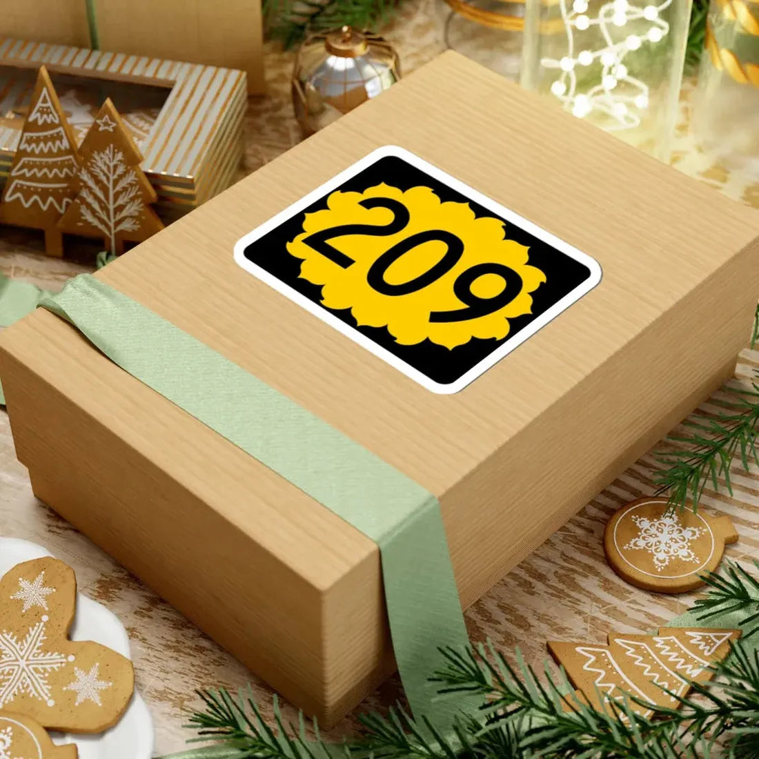 K-209 (Kansas) (Road Sign) STICKER Vinyl Kiss-Cut Decal - The Sticker Space