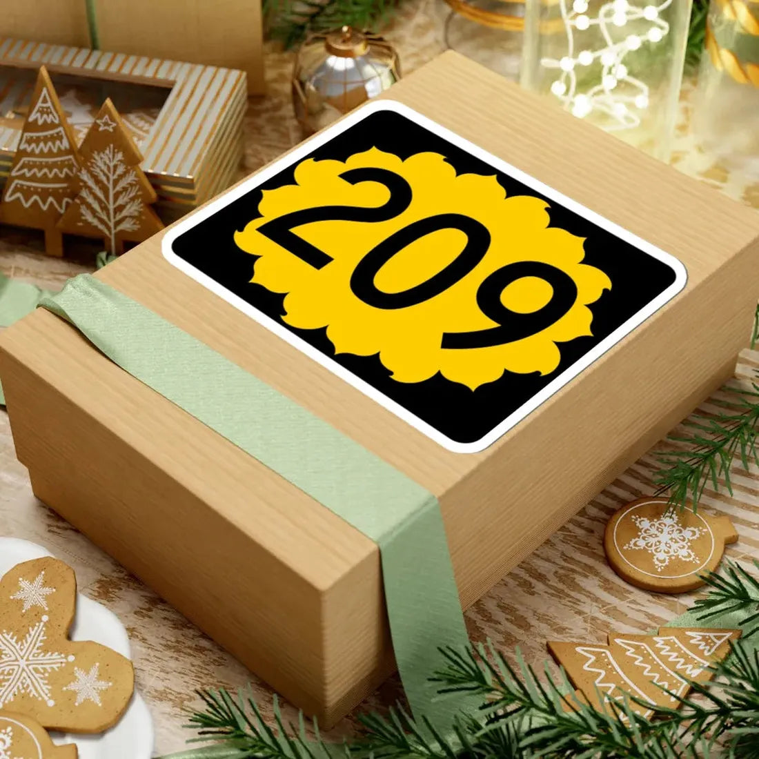 K-209 (Kansas) (Road Sign) STICKER Vinyl Kiss-Cut Decal - The Sticker Space