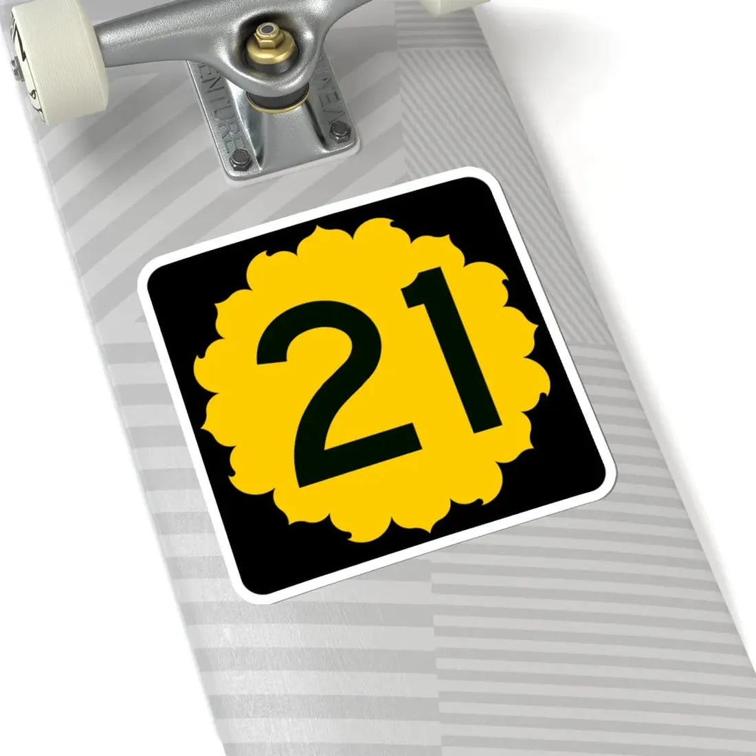 K-21 (Kansas) (Road Sign) STICKER Vinyl Kiss-Cut Decal - The Sticker Space