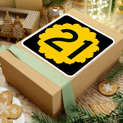 K-21 (Kansas) (Road Sign) STICKER Vinyl Kiss-Cut Decal - The Sticker Space