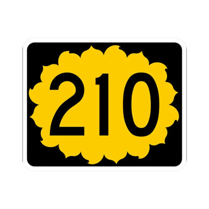 K-210 (Kansas) (Road Sign) STICKER Vinyl Kiss-Cut Decal 2 Inch White - The Sticker Space
