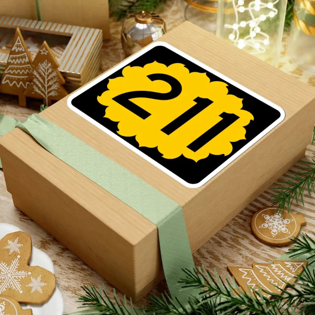 K-211 (Kansas) (Road Sign) STICKER Vinyl Kiss-Cut Decal - The Sticker Space