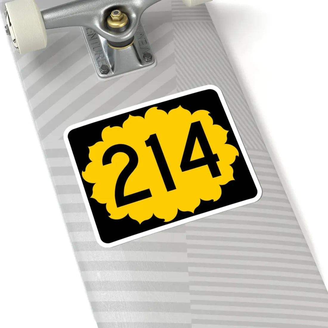K-214 (Kansas) (Road Sign) STICKER Vinyl Kiss-Cut Decal - The Sticker Space