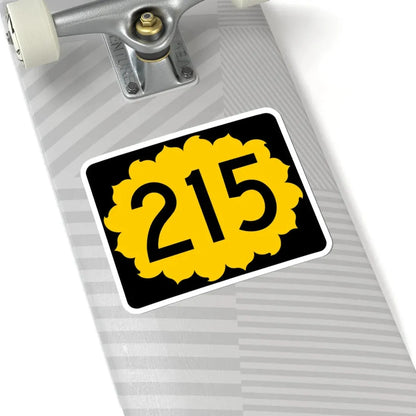 K-215 (Kansas) (Road Sign) STICKER Vinyl Kiss-Cut Decal - The Sticker Space