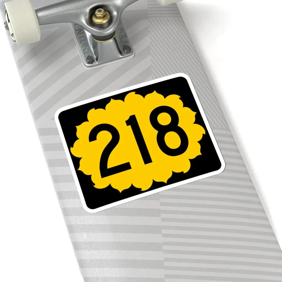 K-218 (Kansas) (Road Sign) STICKER Vinyl Kiss-Cut Decal - The Sticker Space