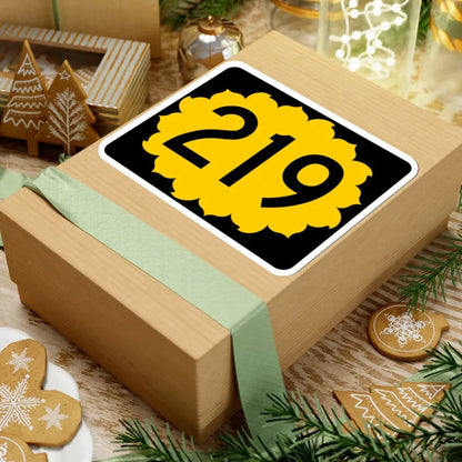 K-219 (Kansas) (Road Sign) STICKER Vinyl Kiss-Cut Decal - The Sticker Space