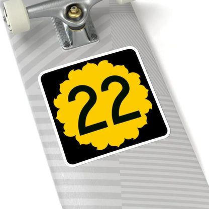 K-22 (Kansas) (Road Sign) STICKER Vinyl Kiss-Cut Decal - The Sticker Space