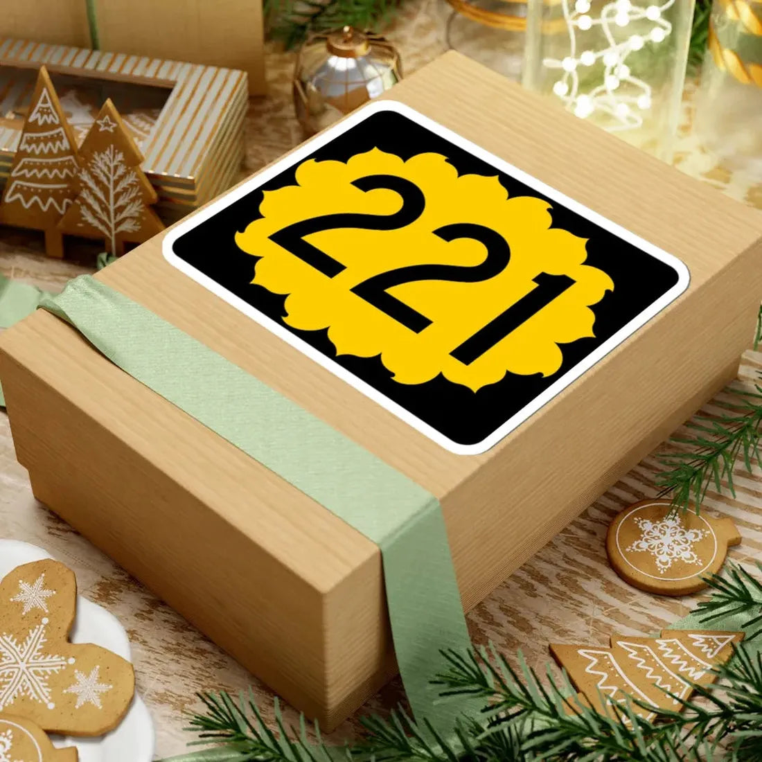 K-221 (Kansas) (Road Sign) STICKER Vinyl Kiss-Cut Decal - The Sticker Space