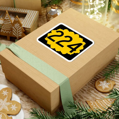 K-224 (Kansas) (Road Sign) STICKER Vinyl Kiss-Cut Decal - The Sticker Space