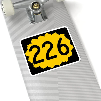 K-226 (Kansas) (Road Sign) STICKER Vinyl Kiss-Cut Decal - The Sticker Space