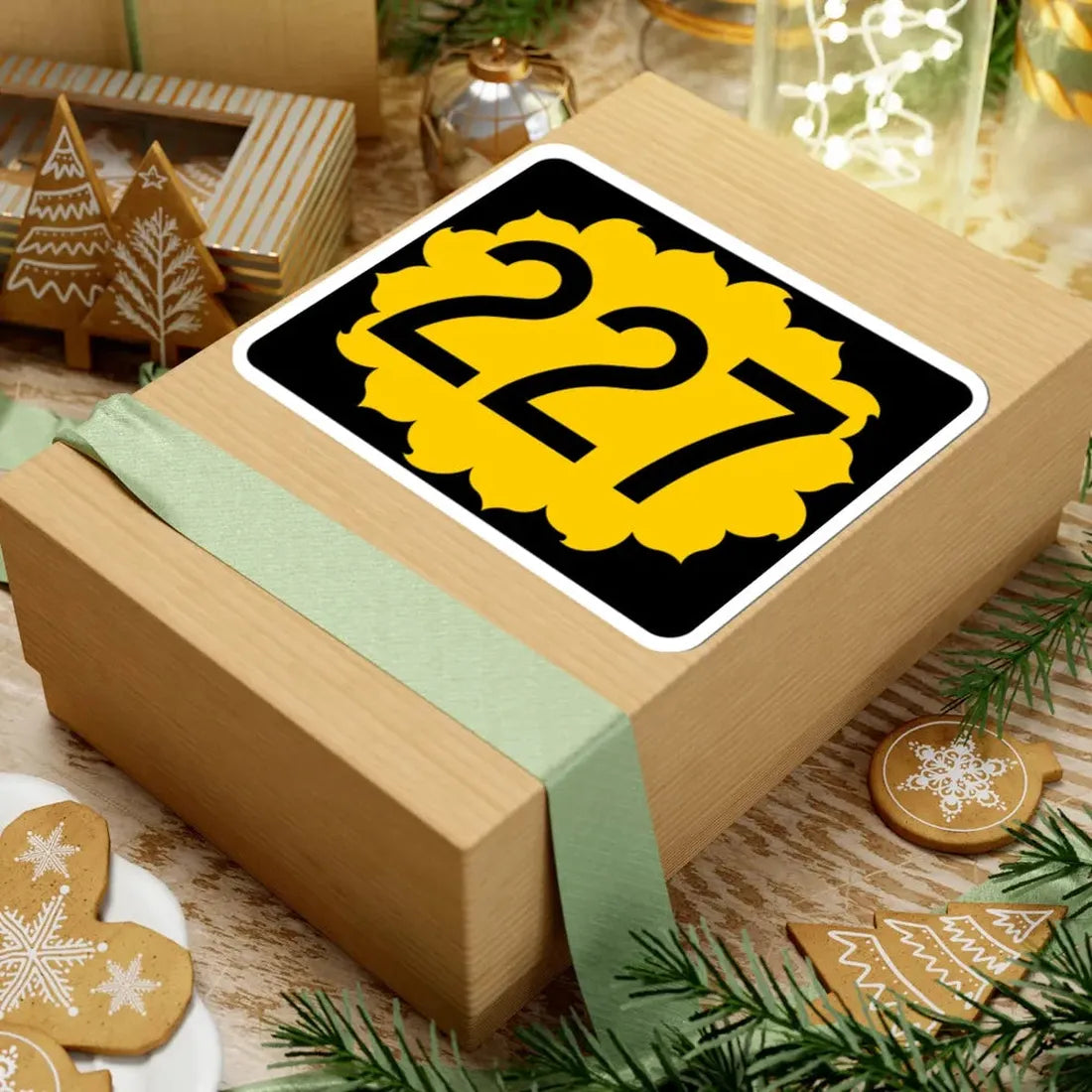 K-227 (Kansas) (Road Sign) STICKER Vinyl Kiss-Cut Decal - The Sticker Space