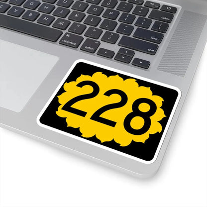 K-228 (Kansas) (Road Sign) STICKER Vinyl Kiss-Cut Decal - The Sticker Space