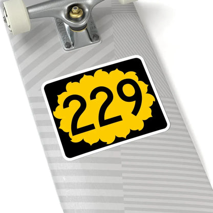 K-229 (Kansas) (Road Sign) STICKER Vinyl Kiss-Cut Decal - The Sticker Space