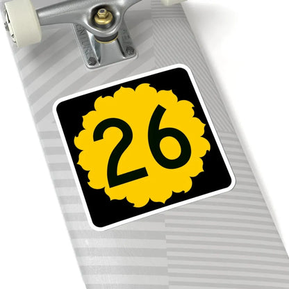 K-26 (Kansas) (Road Sign) STICKER Vinyl Kiss-Cut Decal - The Sticker Space