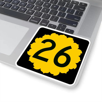 K-26 (Kansas) (Road Sign) STICKER Vinyl Kiss-Cut Decal - The Sticker Space