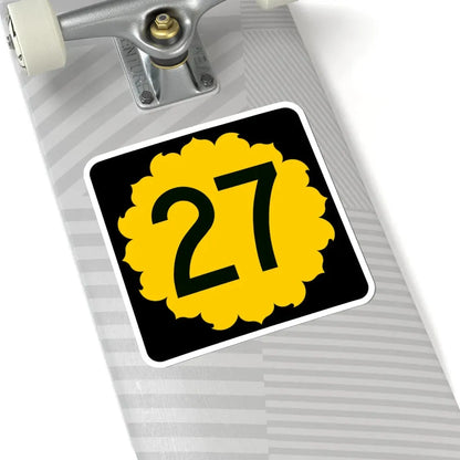 K-27 (Kansas) (Road Sign) STICKER Vinyl Kiss-Cut Decal - The Sticker Space