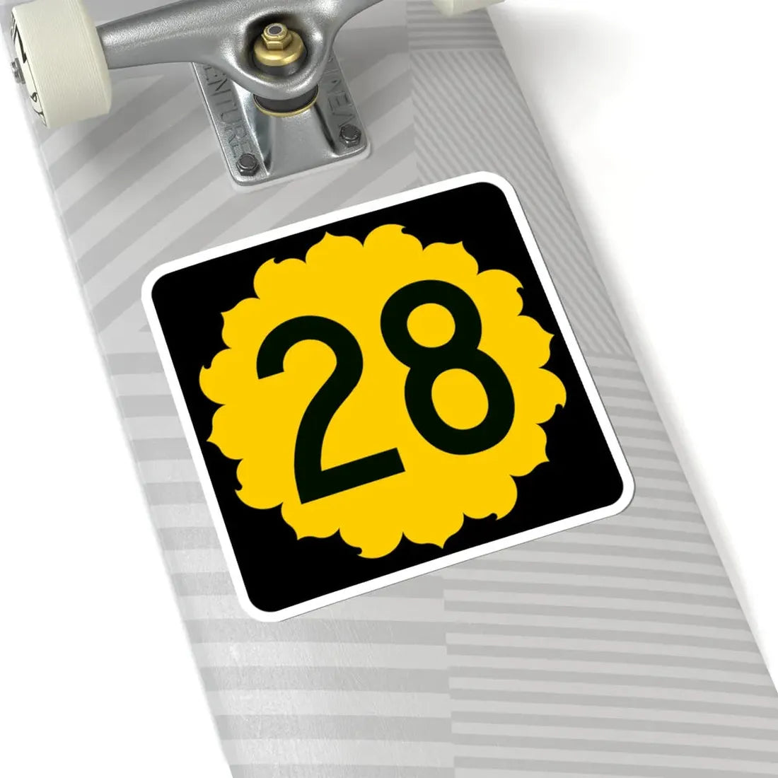 K-28 (Kansas) (Road Sign) STICKER Vinyl Kiss-Cut Decal - The Sticker Space