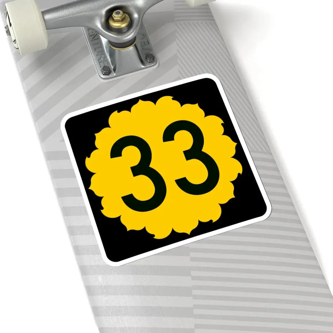 K-33 (Kansas) (Road Sign) STICKER Vinyl Kiss-Cut Decal - The Sticker Space