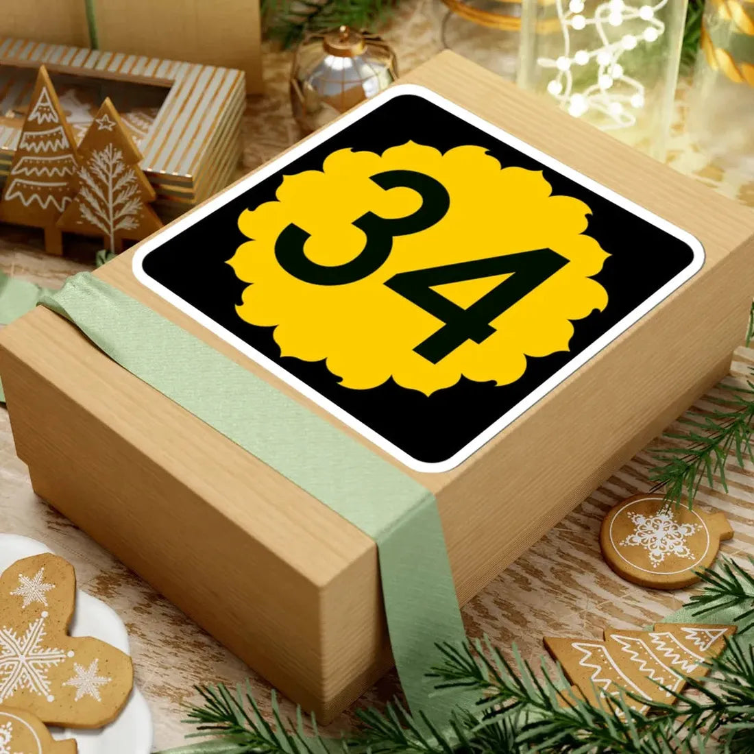 K-34 (Kansas) (Road Sign) STICKER Vinyl Kiss-Cut Decal - The Sticker Space