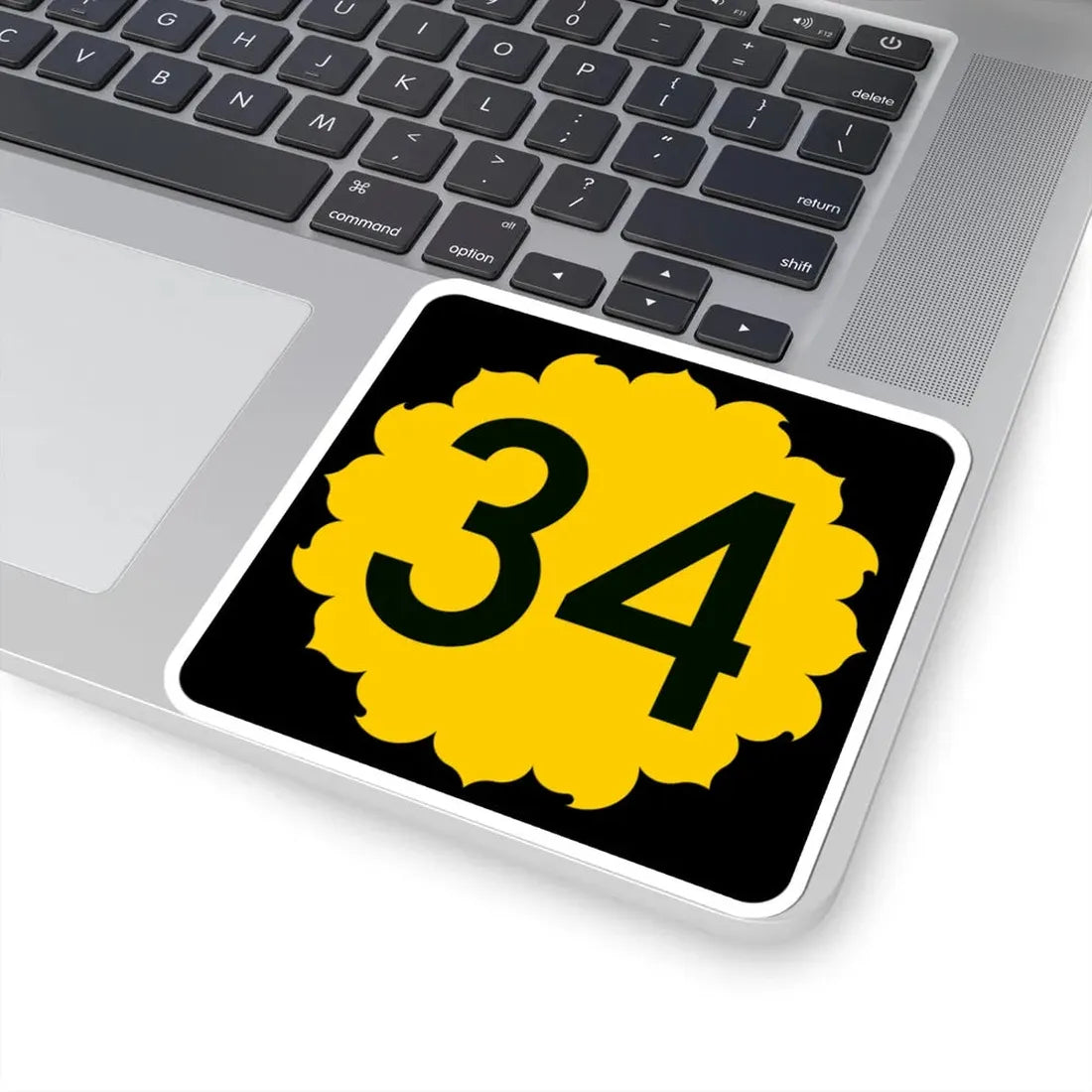 K-34 (Kansas) (Road Sign) STICKER Vinyl Kiss-Cut Decal - The Sticker Space