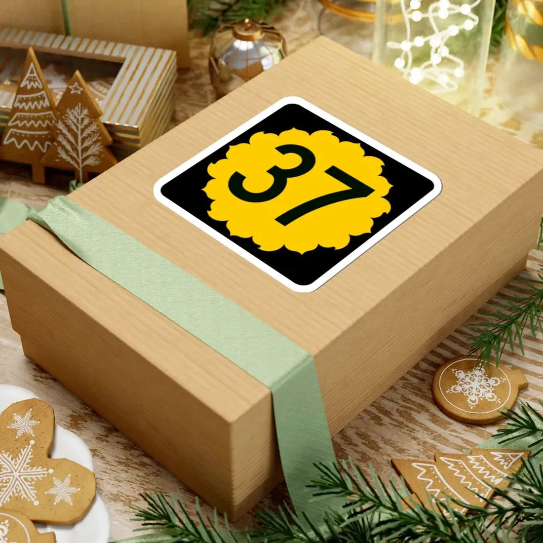 K-37 (Kansas) (Road Sign) STICKER Vinyl Kiss-Cut Decal - The Sticker Space