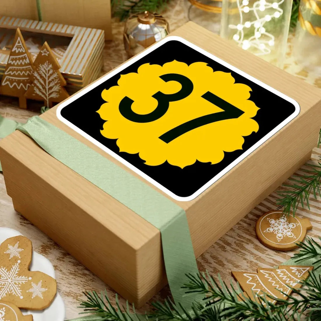 K-37 (Kansas) (Road Sign) STICKER Vinyl Kiss-Cut Decal - The Sticker Space