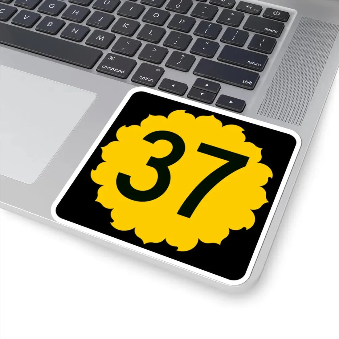 K-37 (Kansas) (Road Sign) STICKER Vinyl Kiss-Cut Decal - The Sticker Space