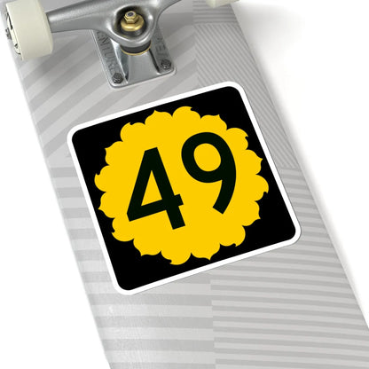 K-49 (Kansas) (Road Sign) STICKER Vinyl Kiss-Cut Decal - The Sticker Space