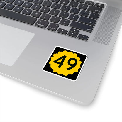 K-49 (Kansas) (Road Sign) STICKER Vinyl Kiss-Cut Decal - The Sticker Space