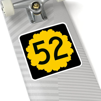 K-52 (Kansas) (Road Sign) STICKER Vinyl Kiss-Cut Decal - The Sticker Space