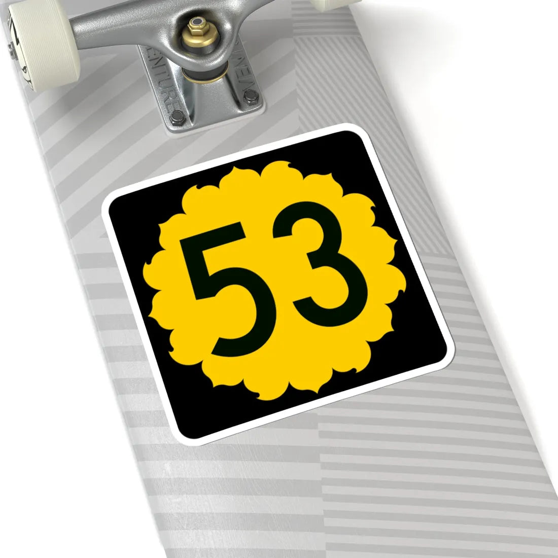 K-53 (Kansas) (Road Sign) STICKER Vinyl Kiss-Cut Decal - The Sticker Space