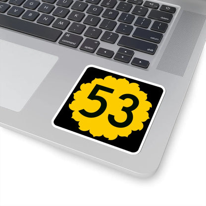K-53 (Kansas) (Road Sign) STICKER Vinyl Kiss-Cut Decal - The Sticker Space
