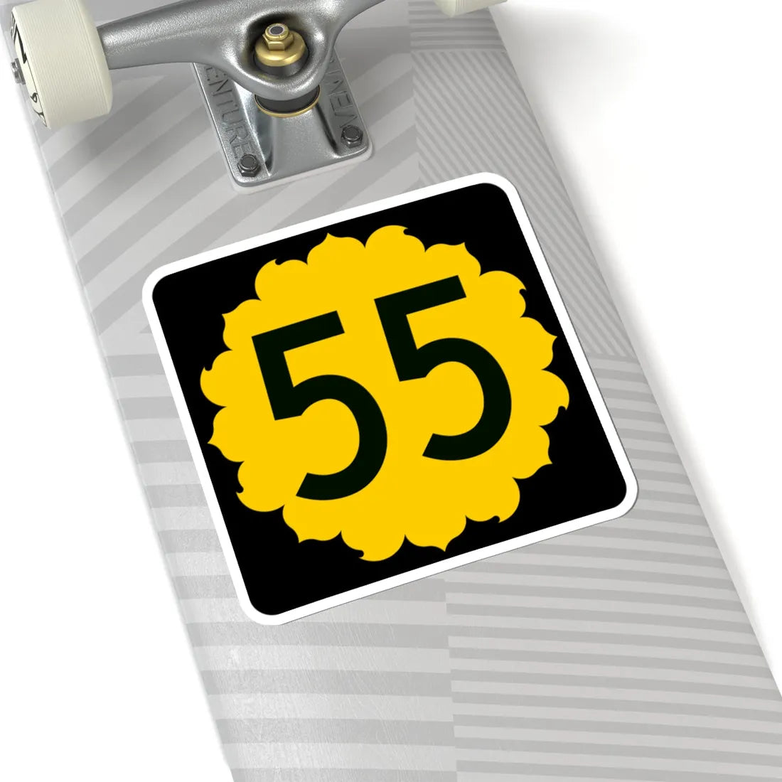 K-55 (Kansas) (Road Sign) STICKER Vinyl Kiss-Cut Decal - The Sticker Space