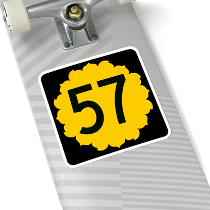 K-57 (Kansas) (Road Sign) STICKER Vinyl Kiss-Cut Decal - The Sticker Space