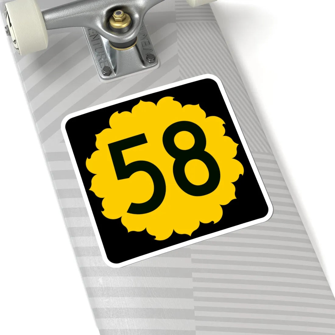 K-58 (Kansas) (Road Sign) STICKER Vinyl Kiss-Cut Decal - The Sticker Space