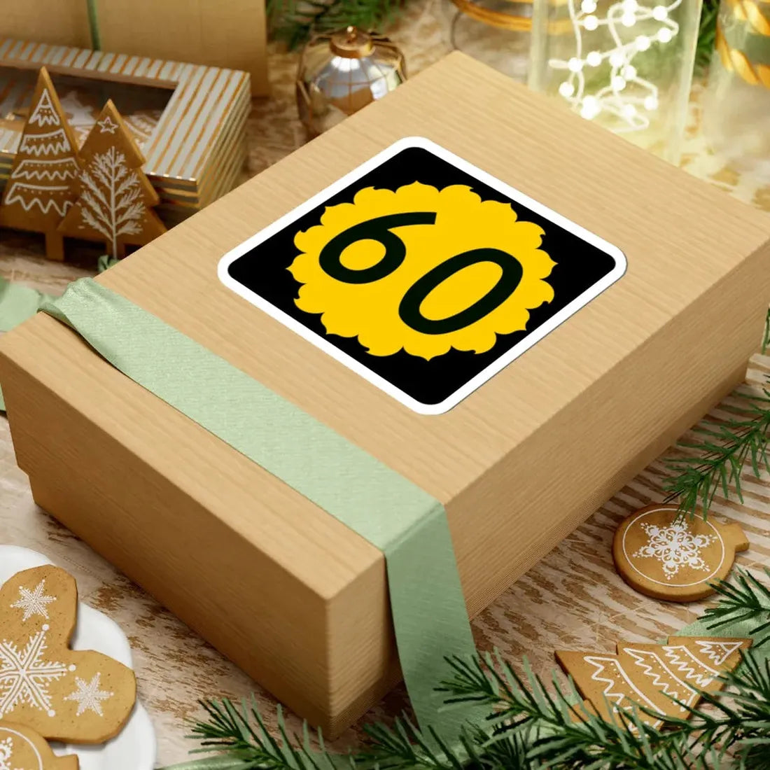 K-60 (Kansas) (Road Sign) STICKER Vinyl Kiss-Cut Decal - The Sticker Space