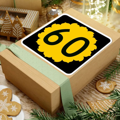 K-60 (Kansas) (Road Sign) STICKER Vinyl Kiss-Cut Decal - The Sticker Space