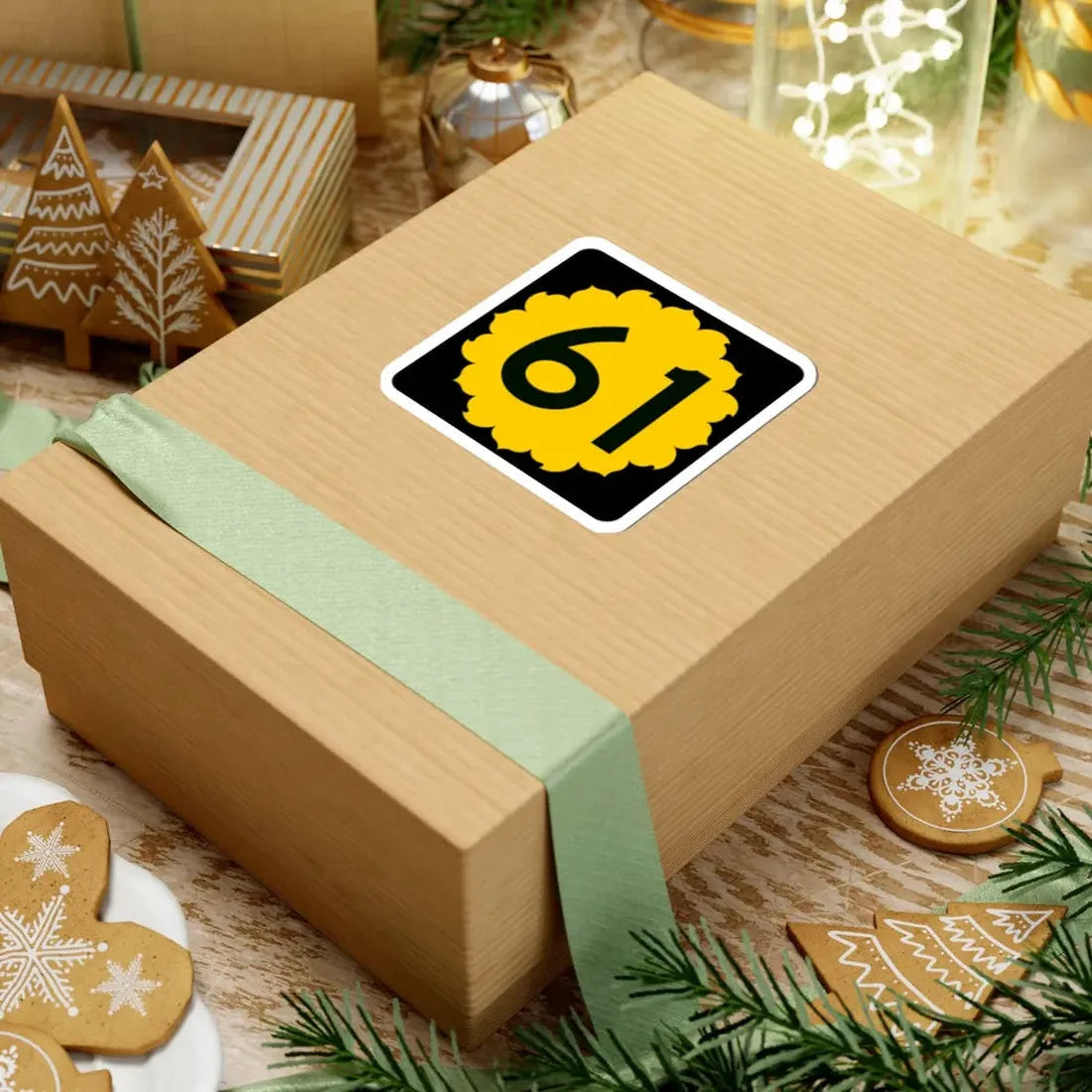 K-61 (Kansas) (Road Sign) STICKER Vinyl Kiss-Cut Decal - The Sticker Space