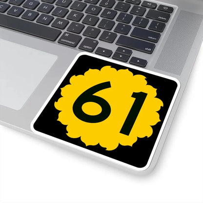 K-61 (Kansas) (Road Sign) STICKER Vinyl Kiss-Cut Decal - The Sticker Space