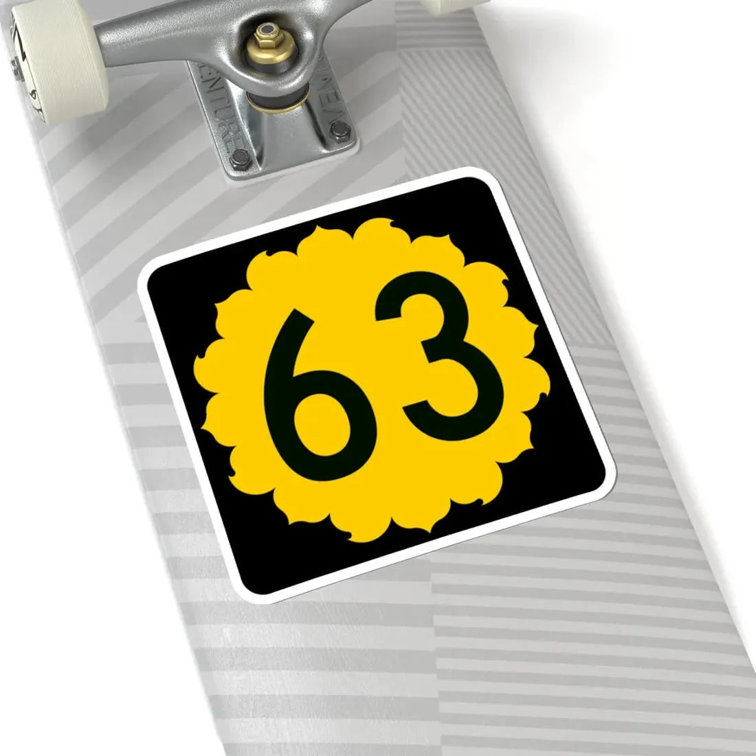 K-63 (Kansas) (Road Sign) STICKER Vinyl Kiss-Cut Decal - The Sticker Space