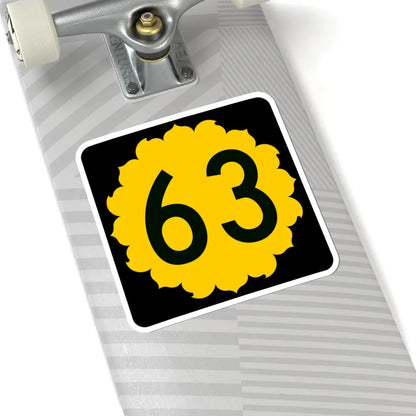 K-63 (Kansas) (Road Sign) STICKER Vinyl Kiss-Cut Decal - The Sticker Space
