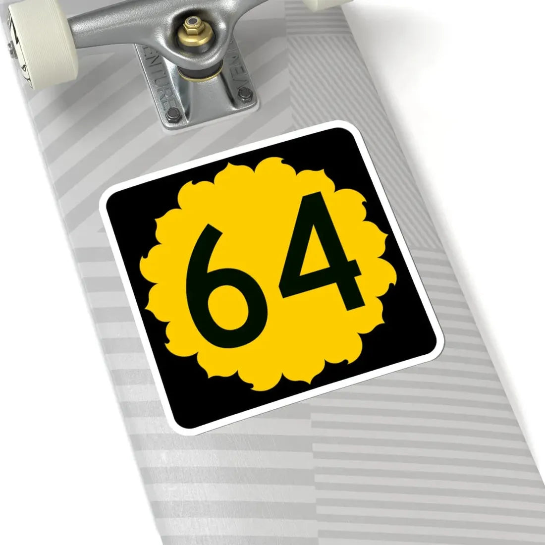 K-64 (Kansas) (Road Sign) STICKER Vinyl Kiss-Cut Decal - The Sticker Space