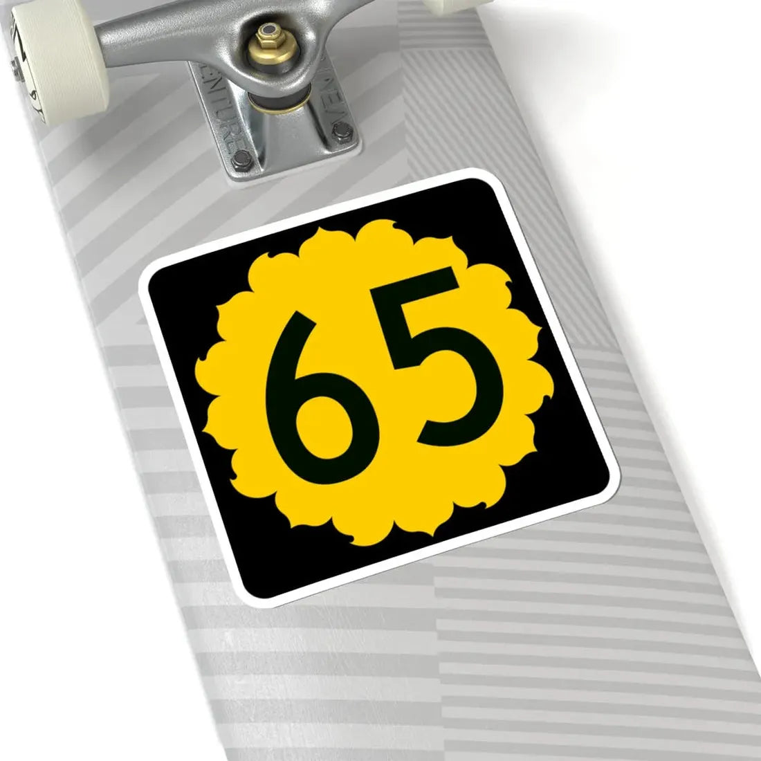 K-65 (Kansas) (Road Sign) STICKER Vinyl Kiss-Cut Decal - The Sticker Space