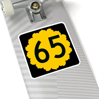 K-65 (Kansas) (Road Sign) STICKER Vinyl Kiss-Cut Decal - The Sticker Space