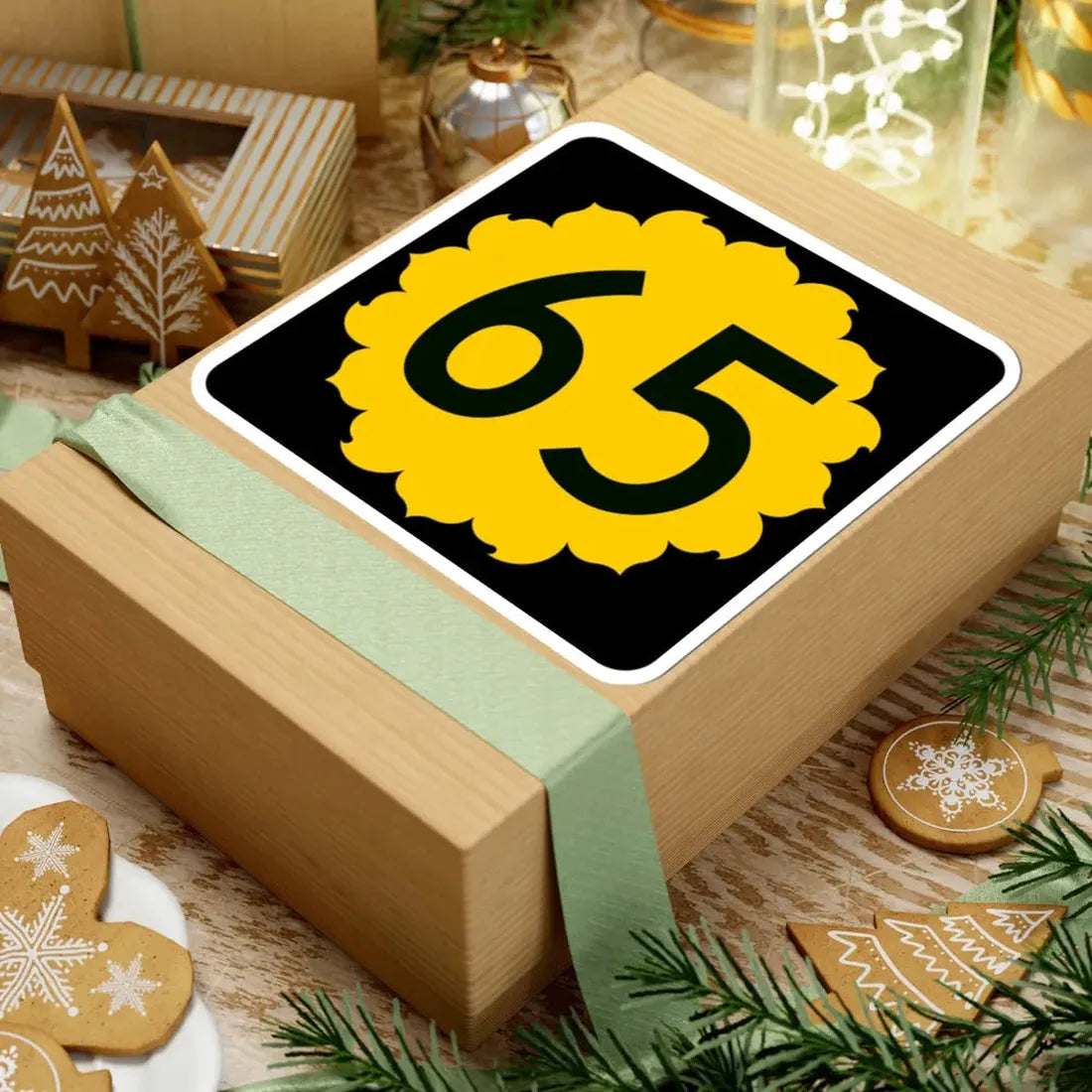 K-65 (Kansas) (Road Sign) STICKER Vinyl Kiss-Cut Decal - The Sticker Space